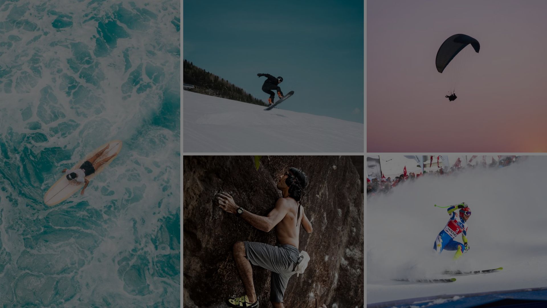 Sports adventure Collage